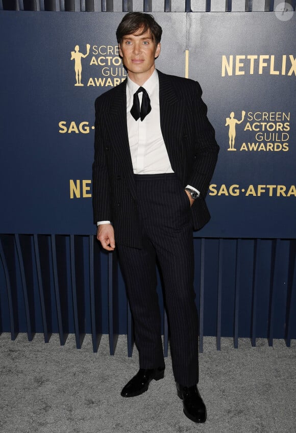 Cillian Murphy - Photocall de la 30ème cérémonie Screen Actors Guild Awards à Los Angeles, le 24 février 2024. 