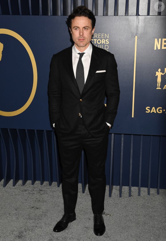 Casey Affleck - Photocall de la 30ème cérémonie Screen Actors Guild Awards à Los Angeles, le 24 février 2024. 