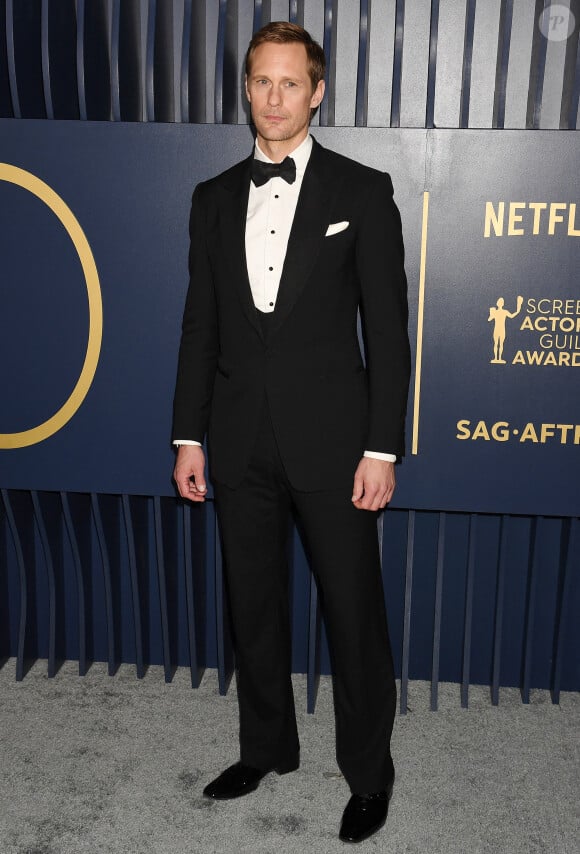Alexander Skarsgard - Photocall de la 30ème cérémonie Screen Actors Guild Awards à Los Angeles, le 24 février 2024. 