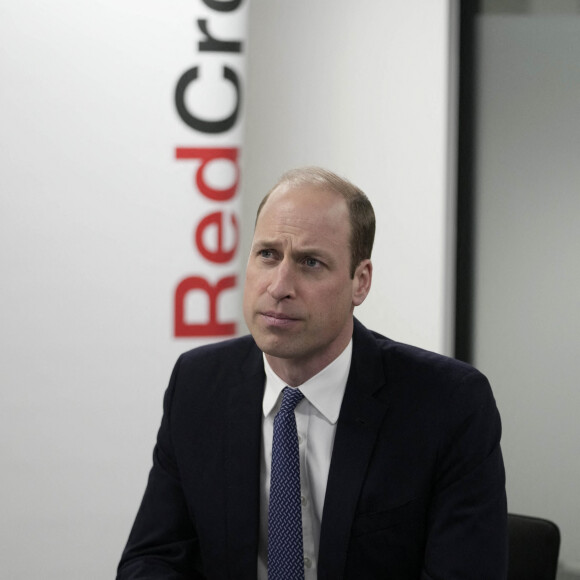 Le prince William, prince de Galles, est en visite au siège de la Croix-Rouge du Royaume Uni à Londres le 20 février 2024. 