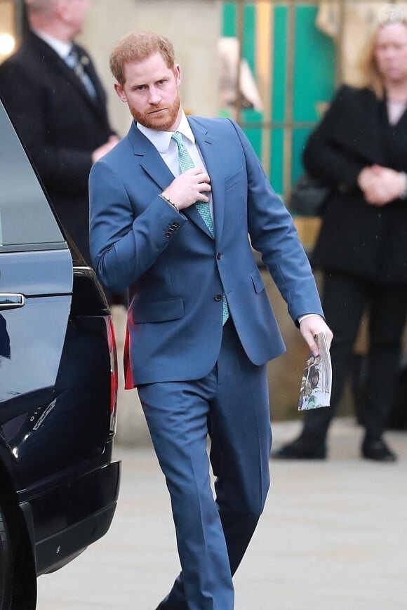 Le prince Harry, duc de Sussex, - La famille royale d'Angleterre lors de la cérémonie du Commonwealth en l'abbaye de Westminster à Londres le 9 mars 2020. 