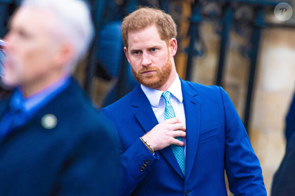 Et il n'a pas l'intention de laisser tomber...
Prince Harry - La famille royale d'Angleterre lors de la cérémonie du Commonwealth en l'abbaye de Westminster à Londres, le 9 mars 2020. 