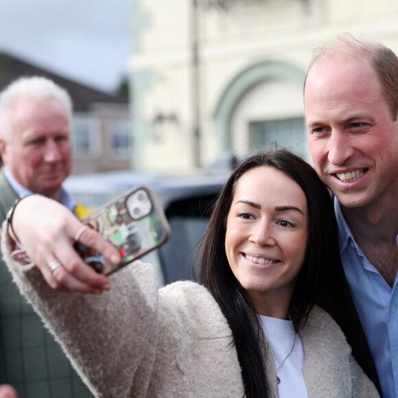 Le prince William, prince de Galles, visite le Turf Pub près de Wrexham, le 1er mars 2024. 