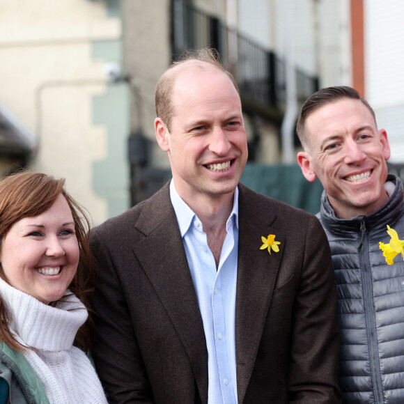 Le prince William, prince de Galles, visite le Turf Pub près de Wrexham, le 1er mars 2024. 