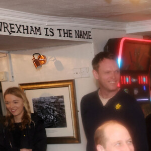 Le prince William, prince de Galles, visite le Turf Pub près de Wrexham, le 1er mars 2024. 