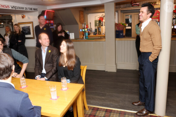 Le prince William, prince de Galles, visite le Turf Pub près de Wrexham, le 1er mars 2024. 