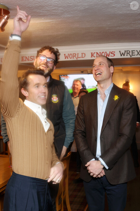 Le prince William, prince de Galles, visite le Turf Pub près de Wrexham, le 1er mars 2024. 