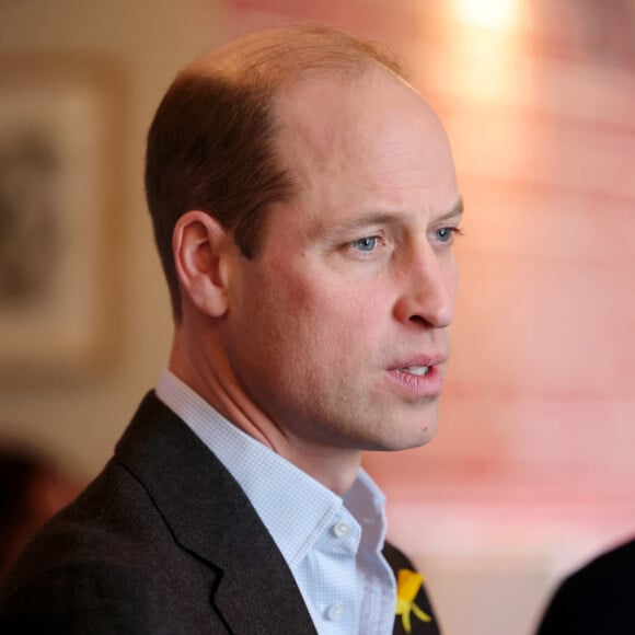 Le prince William, prince de Galles, visite le Turf Pub près de Wrexham, le 1er mars 2024. 