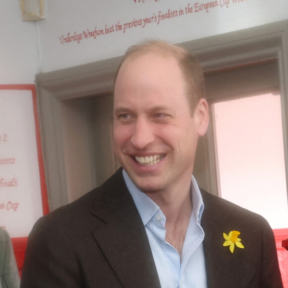 Le prince William, prince de Galles, visite le Turf Pub près de Wrexham, le 1er mars 2024. 