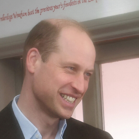 Le prince William, prince de Galles, visite le Turf Pub près de Wrexham, le 1er mars 2024. 