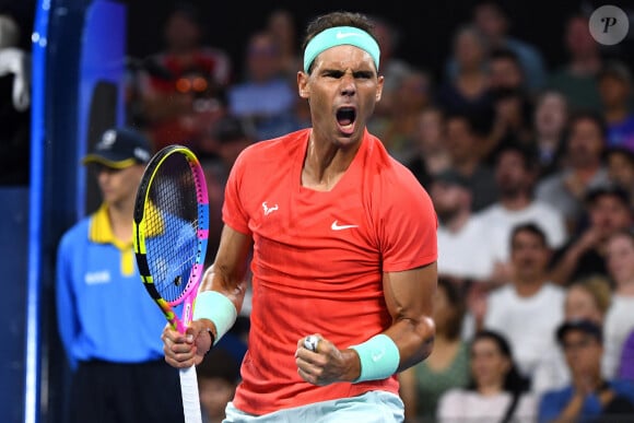 Rafael Nadal - Les champions de tennis s'affrontent lors du tournoi international de Brisbane (Australie), du 31 décembre 2023 au 2 janvier 2024. © Photosport / Panoramic / Bestimage