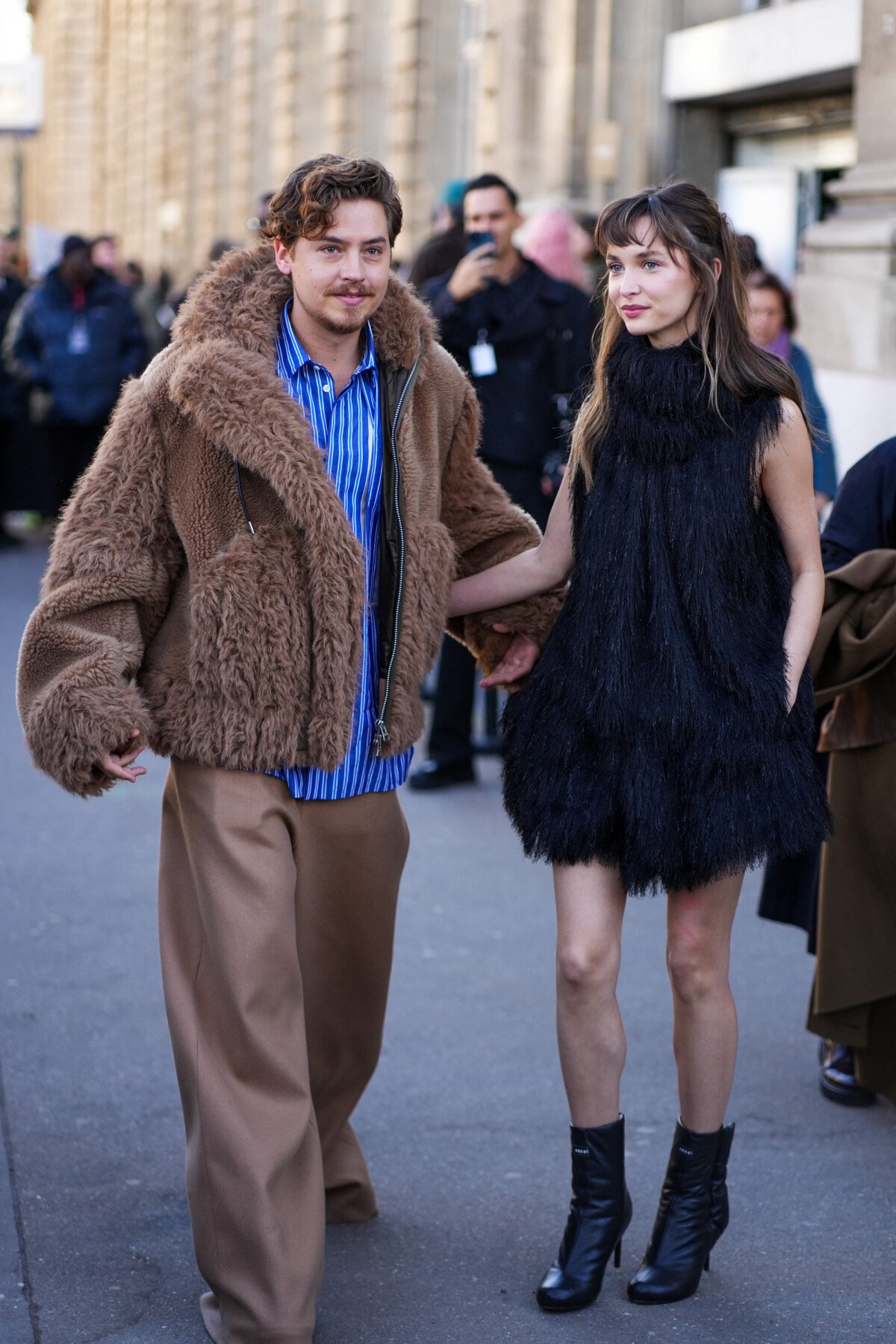 Photo Cole Sprouse et Ari Fournier Arrivées au défilé de mode Sacai