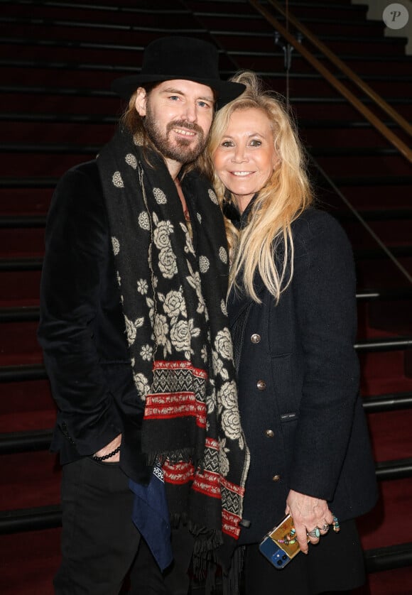 Fiona Gelin et son compagnon Richard Bauduin - 29ème cérémonie des Lauriers de l'Audiovisuel au théâtre Marigny à Paris le 26 février 2024. © Coadic Guirec/Bestimage