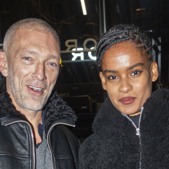 Vincent Cassel et sa compagne Narah Baptista - Célébrités assistent aux combats de MMA, Professional Fighters League Europe (PFL) à l'accord Arena de Bercy à Paris le 7 mars 2024. © Pierre Perusseau/Bestimage 