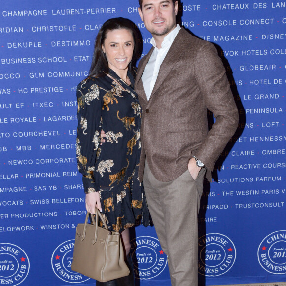 Exclusif - Capucine Anav et son fiancé Victor Dumas - Déjeuner du Chinese Business Club à l'occasion de la Journée internationale des droits des femmes à l'hôtel intercontinental à Paris le 7 mars 2024. © Rachid Bellak/Bestimage  No Web - Belgique et Suisse