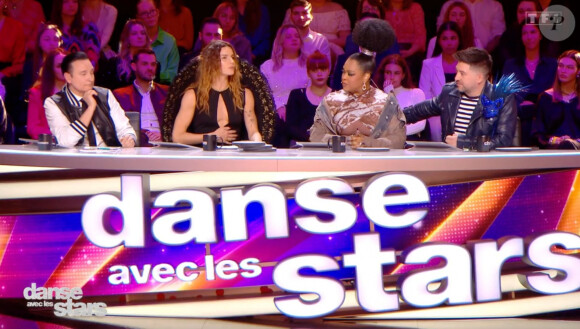 Jean-Marc Généreux, Fauve Hautot, Chris Marques, Mel Charlot sur le plateau de "Danse avec les stars".