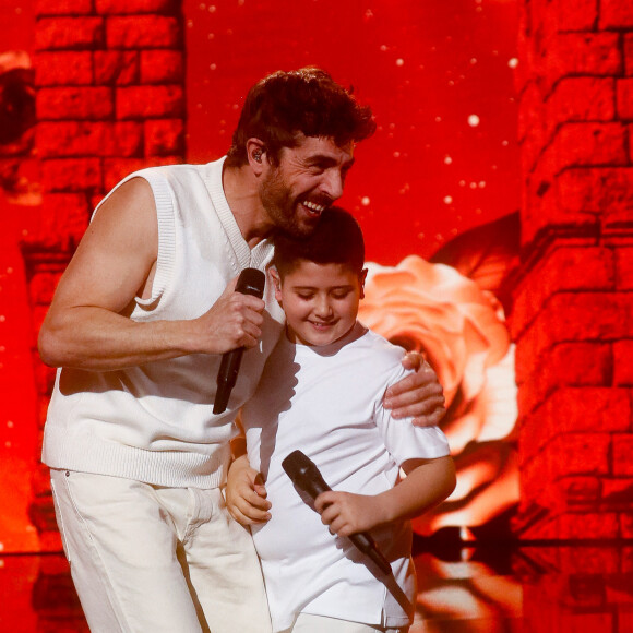 Exclusif - Agustin Galiana, Diego - Enregistrement de l'émission "Ce soir on chante pour les 100 ans des droits de l'enfant, avec l'Unicef", présentée par E.Gossuin et J.Anthony et diffusée le 12 mars sur W9 © Christophe Clovis / Bestimage
