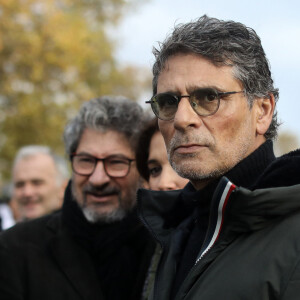 Pascal Elbé lors d'une marche contre l'antisémitisme à Paris, le 12 novembre 2023 © Stéphane Lemouton / Bestimage 