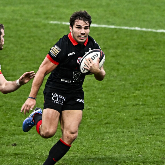 Antoine Dupont (st) Match de rugby du Top14 opposant le Stade Toulousain Rugby (Toulouse) and USA Perpignan (43-34)au stade Ernest-Wallon stadium à Toulouse, France, le 11 novembre 2023. © Thierry Breton/Panoramic/Bestimage