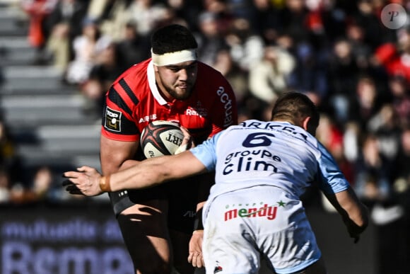 Emmanuel Meafou - Toulouse Vs Bayonne lors de la 17eme journée du TOP 14 à Toulouse le 4 février 2023. © Thierry Breton / Panoramic / Bestimage