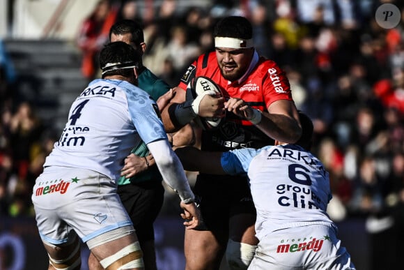 Emmanuel Meafou - Toulouse Vs Bayonne lors de la 17eme journée du TOP 14 à Toulouse le 4 février 2023. © Thierry Breton / Panoramic / Bestimage