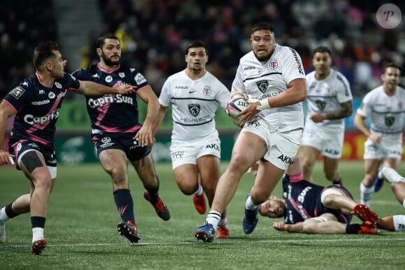 Le 25 décembre 2023, Emmanuel Meafou est devenu papa d'un garçon

Emmanuel Meafou - Rugby : Match du TOP14 "Stade Francais - Toulouse (23-16)" au stade Charlety, le 6 mars 2022.