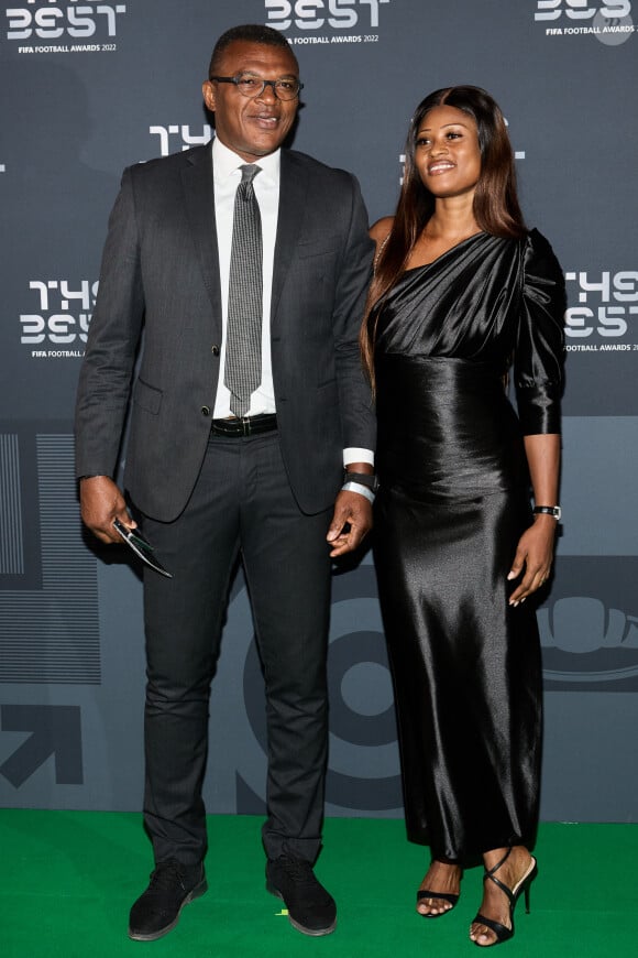 Marcel Desailly - Photocall de la cérémonie des Best FIFA Football Awards à la salle Pleyel à Paris le 27 février 2023. © Cyril Moreau / Bestimage