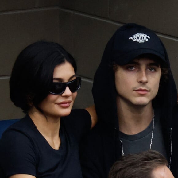 Timothée Chalamet et Kylie Jenner à l'US Open de New-York.