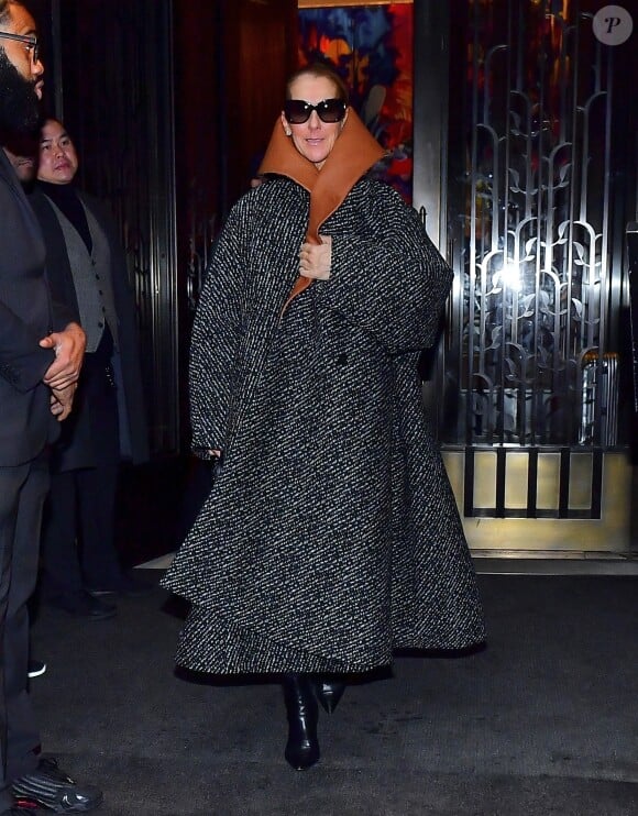 Lundi 18 mars, elle était pourtant de retour sur Instagram pour annoncer une mauvaise nouvelle. 
Céline Dion porte un manteau surdimensionné JW Anderson à New York City, New York, Etats-Unis, le 6 mars 2020.