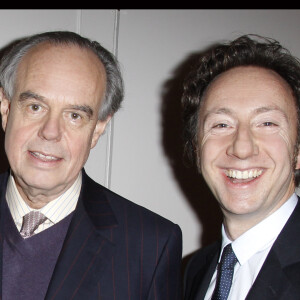 Stéphane Bern et Frédéric Mitterrand au ministère de la Culture en février 2012.