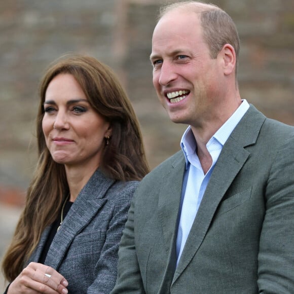 Le prince William et la princesse Kate (Middleton) de Galles en visite à l'association caritative We Are Farming Minds à Kings Pitt Farm à Hereford.