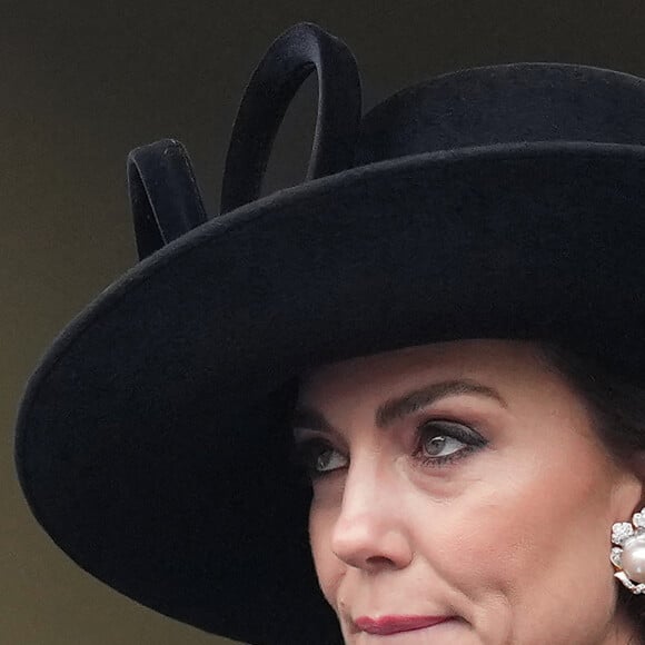 Catherine Kate Middleton, princesse de Galles - La famille royale honore les disparus des deux guerres mondiales lors de la cérémonie Remembrance Sunday ( Dimanche du souvenir ) au Cénotaphe à Londres le 12 novembre 2023. 