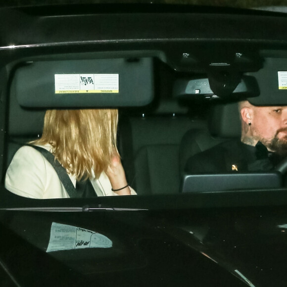 Cameron Diaz et son mari Benji Madden arrivent au mariage de Gwyneth Paltrow et Brad Falchuk dans Les Hamptons au nord-est de l'île de Long Island dans l'État de New York, le 29 septembre 2018 