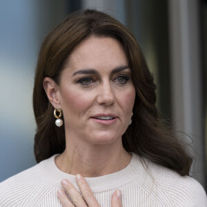 Kate Middleton, princesse de Galles, arrive à l'université de Nottingham dans le cadre de la Journée mondiale de la santé mentale (World Mental Health Day), le 11 octobre 2023.