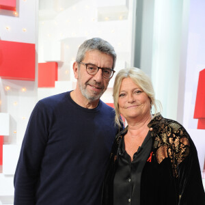 Exclusif - Michel Cymes et Marina Carrere d'Encausse - Enregistrement de l'émission Vivement dimanche au studio Gabriel, presentée par Michel Drucker . Diffusion sur France 3 le 24/02/24 . © Guillaume Gaffiot / Bestimage 