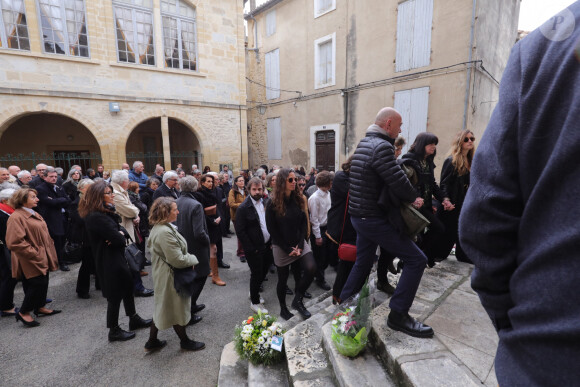 Obsèques de Sylvain Augier en l'église de Sommières, petite commune du Gard le 28 mars 2024. L'ancien présentateur de La Carte au trésor est décédé brutalement à 68 ans le samedi 16 mars à son domicile de Lecques. © Franz Chavaroche/Nice-Matin/Bestimage