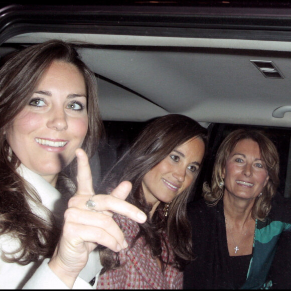 Kate Middleton avec sa mère Carole et sa soeur Pippa.