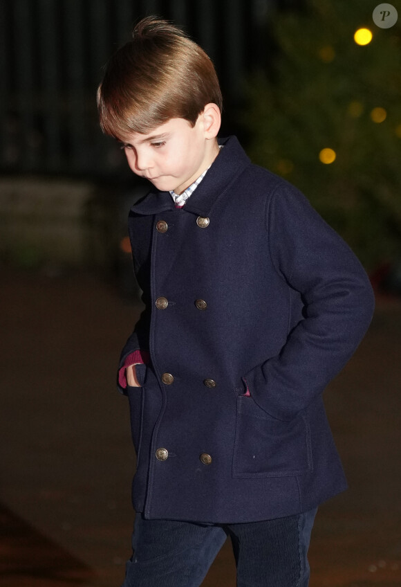 Le prince Louis de Galles - Traditionnel concert de Noël "Together At Christmas" à l'abbaye de Westminster à Londres le 8 décembre 2023. 