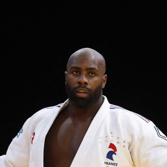 Teddy Riner (FRA) Vs Minjong Kim (KOR) - Judo : Le Paris Grand Slam 2024. Paris, le 4 février 2024. 