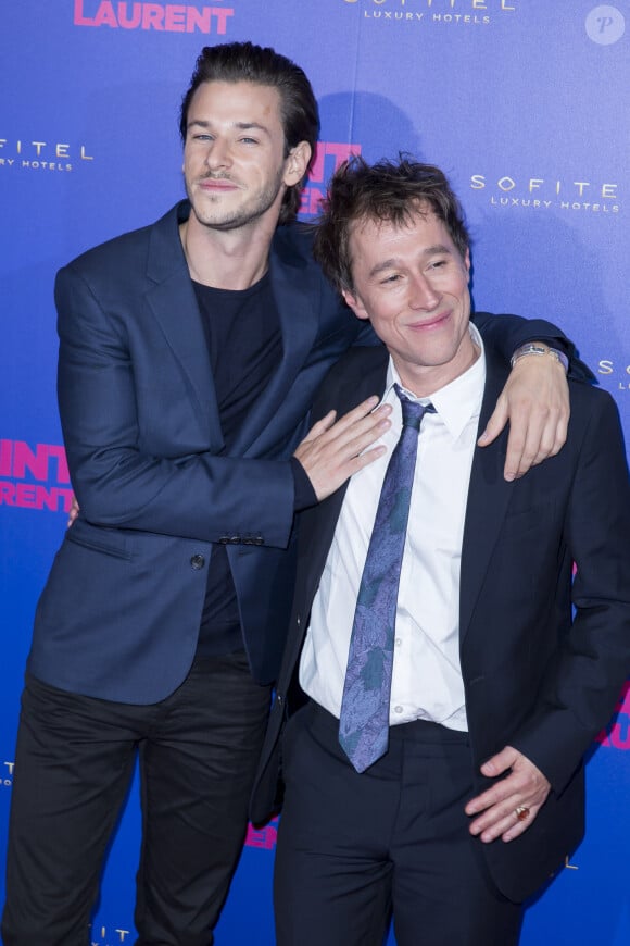 Gaspard Ulliel et Bertrand Bonello - Avant Première du film "Saint Laurent" au Centre Georges Pompidou" à Paris le 23 septembre 2014.