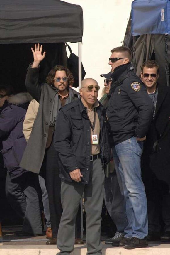 Angelina Jolie et Johnny Depp sur le tournage de The Tourist à Venise le 17 mars 2010
