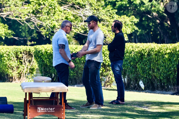 Prince Harry - Royal Salute Polo Challenge, à Palm Beach. Le prince Harry a filmé des scènes pour un nouveau documentaire sur Netflix.