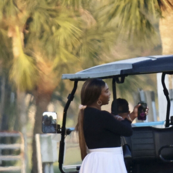 Meghan Markle et Serena Williams - Royal Salute Polo Challenge, à Palm Beach. Le prince Harry a filmé des scènes pour un nouveau documentaire sur Netflix.
