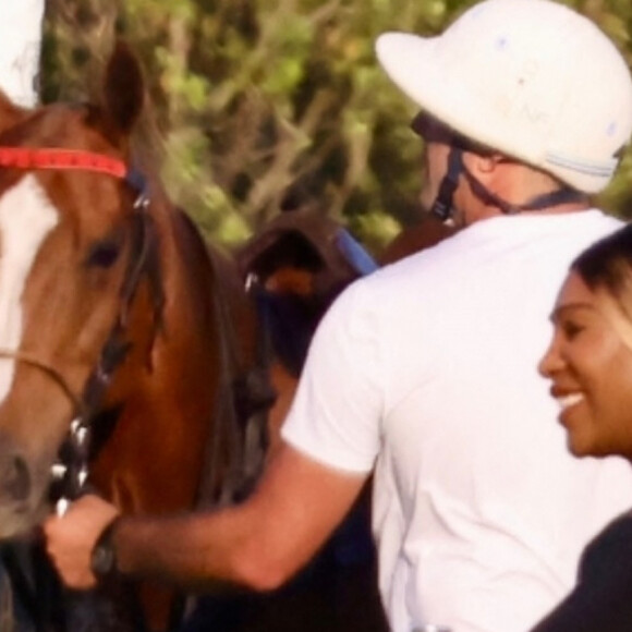 Meghan Markle et Serena Williams - Royal Salute Polo Challenge, à Palm Beach. Le prince Harry a filmé des scènes pour un nouveau documentaire sur Netflix.