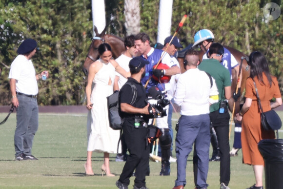 Meghan Markle et Serena Williams - Royal Salute Polo Challenge, à Palm Beach. Le prince Harry a filmé des scènes pour un nouveau documentaire sur Netflix.