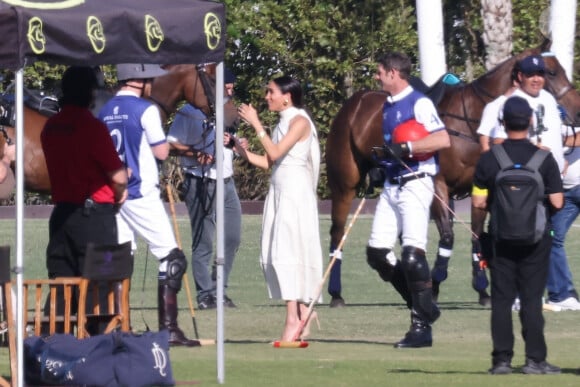 Meghan Markle et Prince Harry - Royal Salute Polo Challenge, à Palm Beach. Le prince Harry a filmé des scènes pour un nouveau documentaire sur Netflix.