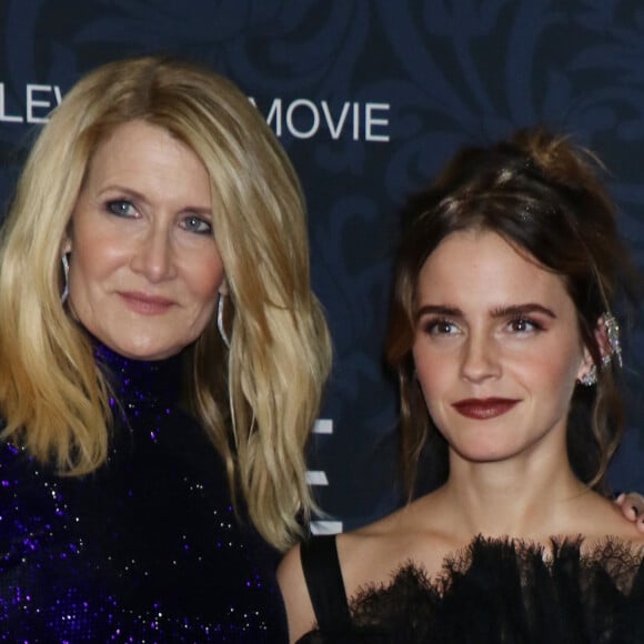 Laura Dern, Emma Watson à la première de Little Women au Musée d'Art moderne à New York, le 7 décembre 2019.