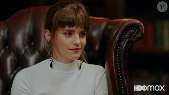 Pour l'actrice britannique.
Emma Watson dans l'émission spéciale HBO Max à l'occasion des 20 ans de la saga "Harry Potter".