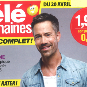 Couverture du dernier numéro de "Télé 2 semaines", paru le 13 avril 2024, avec Emmanuel Moire.
