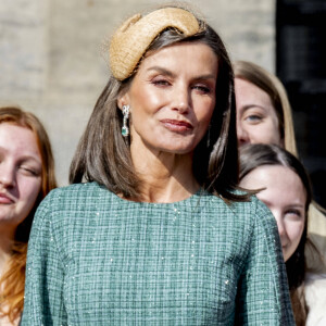 Look ultra chic pour Letizia d'Espagne ce mercredi !
La reine Letizia d'Espagne - Cérémonie de bienvenue à Amsterdam lors de la visite d'État du couple royal espagnol aux Pays-Bas.